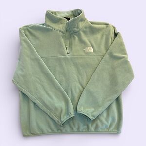 The North Face | Women's Teal/Light Blue Quarter-zip Fleece